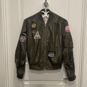 Patchwork Bomber Jacket